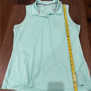 Under Armour Women’s Sleeveless Golf Polo | Mint Green | Size Large
